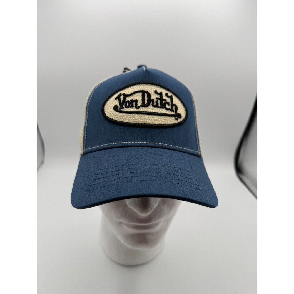 Von Dutch Hat (GRIDLOCK) Blue Snapback Mesh Trucker One Size BRAND NEW W/ TAGS!